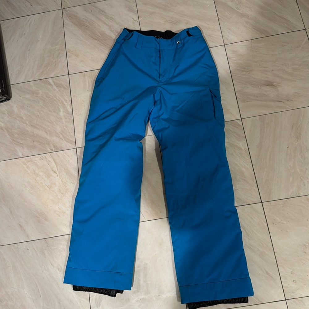 Under armour youth large infrared coldgear aqua blue ski pants